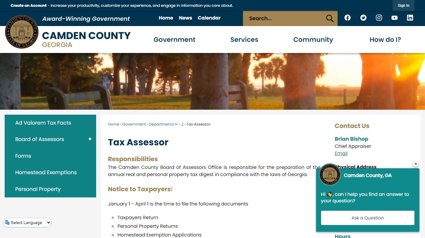 Tax Assessor | Camden County, GA - Official Website